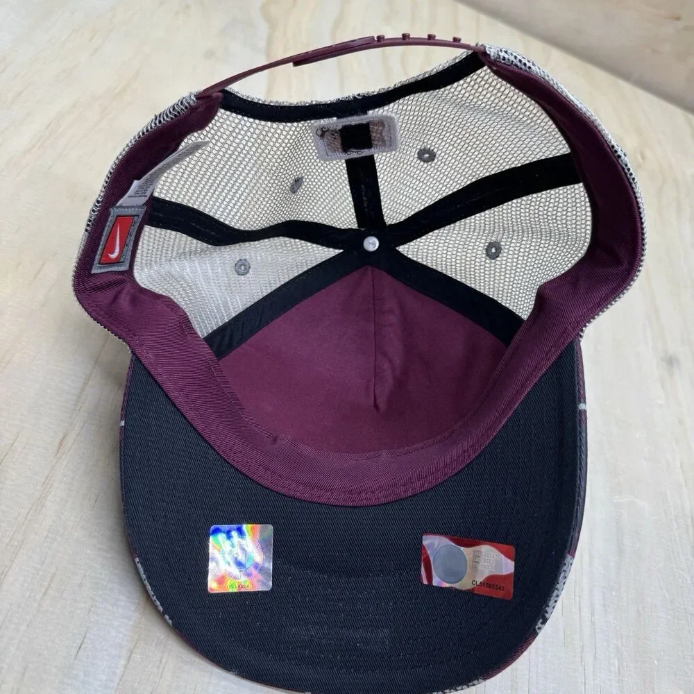 NWOT Texas A&M Aggies Nike Plaid Trucker Mesh Hat Cap Adjustable OSFM
